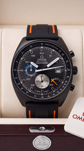Omega Seamaster Chronograph ST Black PVD Premium Quartz Chronograph Watch For Men | 42mm