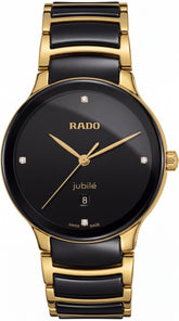 Rado Jubilé Black Ceramic Gold Edition Men's Watch | Black Dial | 40mm