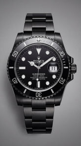 Rolex Submariner Automatic Men's Watch | Black Dial | Black Stainless Steel Bracelet | 41mm