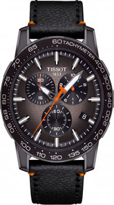 Tissot Supersport Chrono Men's Watch | Black Dial | Leather Strap | Quartz Chronograph | 45mm