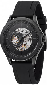 Armani Exchange AX Automatic Skeleton Men's Watch | Black Skeleton Dial | Automatic Movement | 42mm