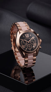 Michael Kors Bradshaw Rose Gold Chronograph Master Copy Watch For Women | 36mm