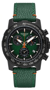 Tissot Supersport Chrono XL Green Leather Master Copy Watch For Men | 45.5mm