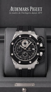 Audemars Piguet Royal Oak Offshore Survivor Black Master Copy Watch For Men | 43mm Limited Edition