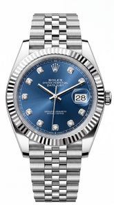 Rolex Datejust 41 Blue Dial Jubilee Bracelet Premium Automatic Watch For Men | 41mm