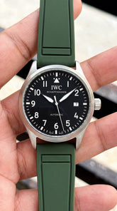 IWC Schaffhausen Big Pilot's Watch 41 Automatic | Black Dial Green Strap | 7AA Premium Collection