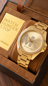 Michael Kors Bradshaw MK6555 Women's Watch | Champagne Gold Crystal Dial | 7AA Premium Collection