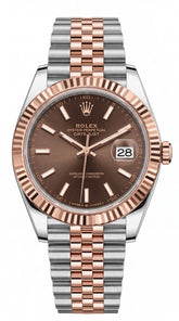 Rolex Datejust 41 Chocolate Dial Rose Gold Jubilee Premium Automatic Watch For Men | 41mm