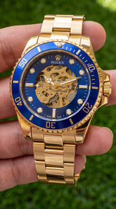 Rolex Submariner Skeleton Blue Dial Premium Automatic Watch For Men | 41mm