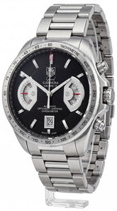 TAG Heuer Carrera Calibre 17 Men's Chronograph Watch | Black Dial Stainless Steel Bracelet | 7AA Premium Collection