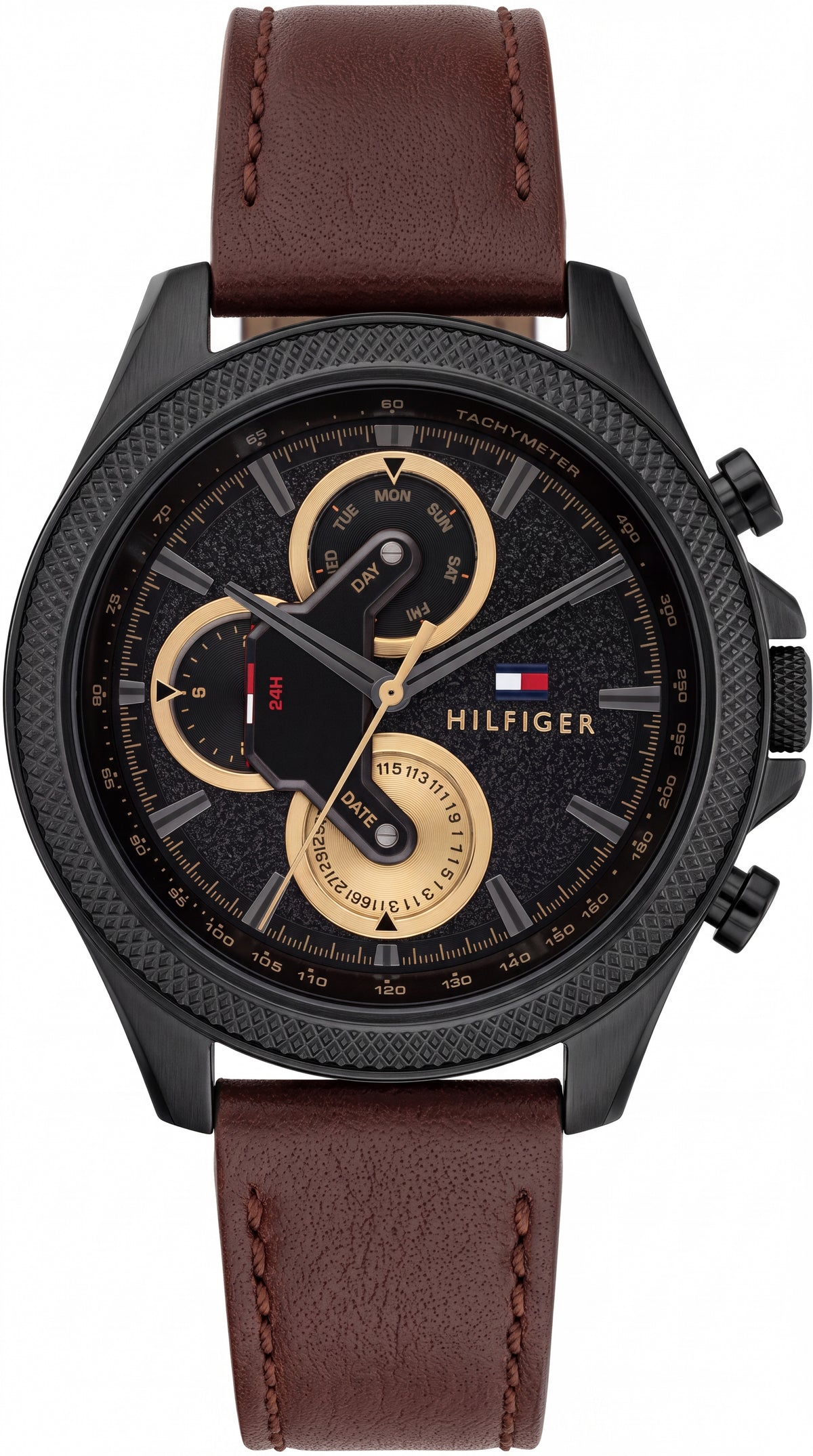 Tommy Hilfiger Clark Black Dial Chronograph Premium Men's Watch | 43mm