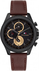 Tommy Hilfiger Clark Black Dial Chronograph Premium Men's Watch | 43mm