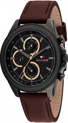 Tommy Hilfiger Clark Black Dial Chronograph Premium Men's Watch | 43mm