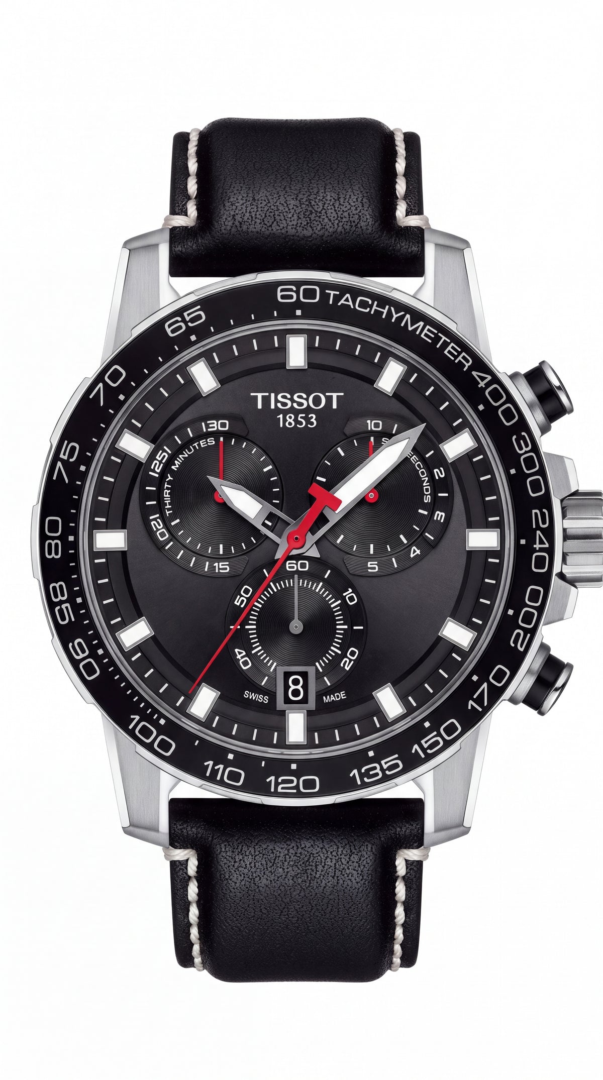 Tissot Supersport Chronograph Black Dial Premium Men's Watch | 45.5mm