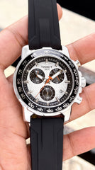 Tissot Supersport Chronograph Black Dial Premium Men's Watch | 45.5mm