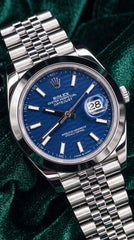 Rolex Datejust 41 Blue Motif Dial Jubilee Premium Men's Watch | 41mm