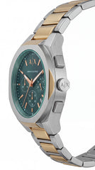Armani Exchange Rafael Green Dial Two Tone Chronograph Premium Men's Watch | 43mm