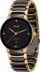 Rado Jubilé Black Ceramic Gold Edition Men's Watch | Black Dial | 40mm