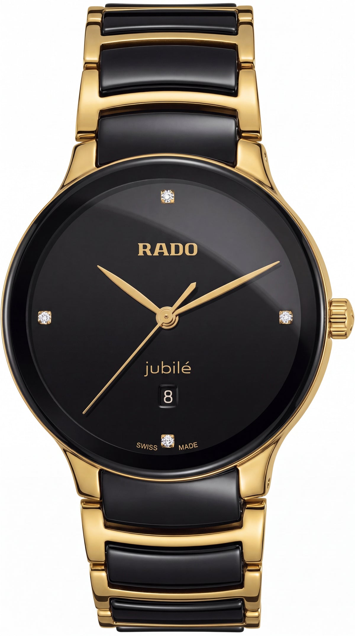 Rado Jubilé Black Ceramic Gold Edition Men's Watch | Black Dial | 40mm