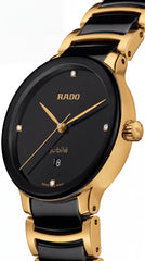 Rado Jubilé Black Ceramic Gold Edition Men's Watch | Black Dial | 40mm