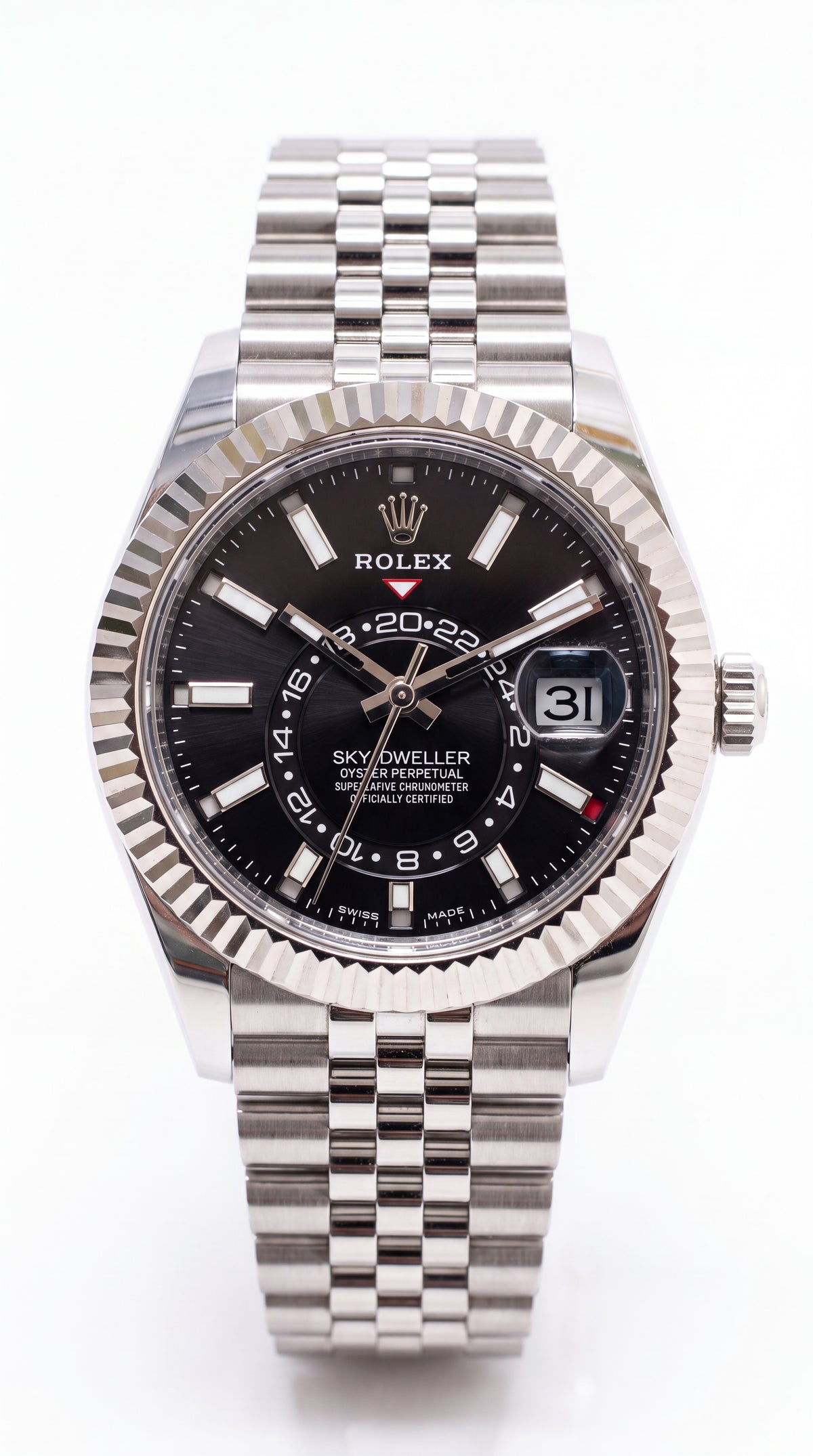 Rolex Sky-Dweller 336934 Men's Watch | Black Dial | Jubilee Bracelet | 42mm