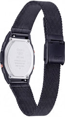 Casio Vintage Digital Black Mesh Unisex Watch | Black Dial | LED Illuminator | 36mm