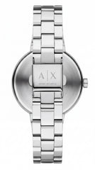 Armani Exchange AX5176 Women's Analog Watch | Silver Sunray Dial | Stainless Steel Bracelet | 36mm