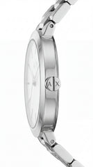 Armani Exchange AX5176 Women's Analog Watch | Silver Sunray Dial | Stainless Steel Bracelet | 36mm