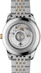 Gucci Women's Analog Watch | White Patent Dial | Rose Gold & Silver Bracelet | 32mm