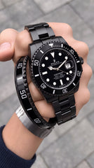 Rolex Submariner Automatic Men's Watch | Black Dial | Black Stainless Steel Bracelet | 41mm