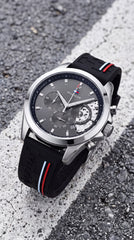 Tommy Hilfiger Baker Chronograph Men's Watch | Black Dial | Black Silicone Strap | 43mm