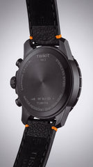 Tissot Supersport Chrono Men's Watch | Black Dial | Leather Strap | Quartz Chronograph | 45mm