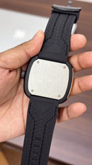 SevenFriday ME1/01 Inspired Men's Watch | Globe Dial | Black Silicone Strap | 44mm