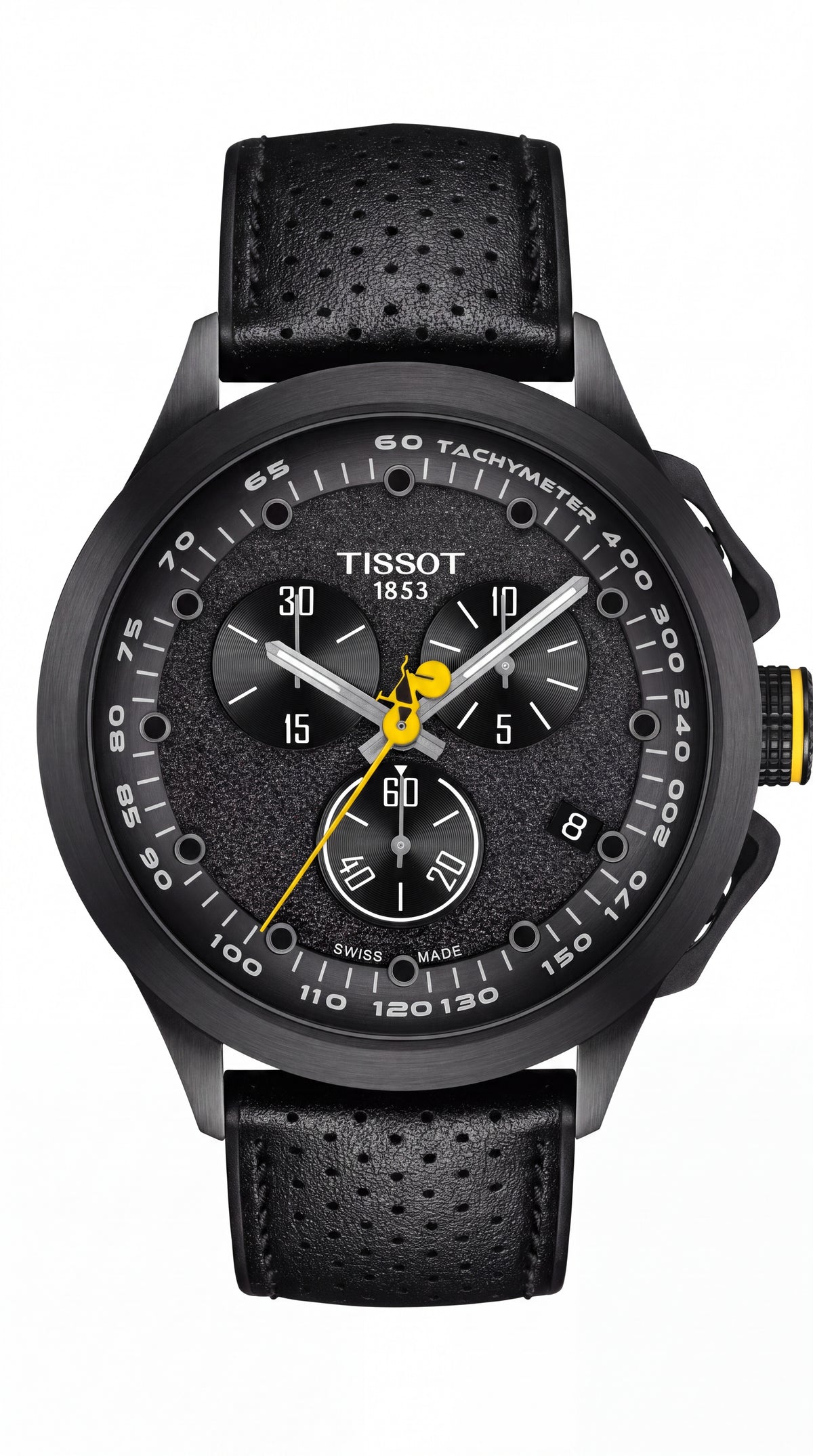 Tissot T-Race Vuelta Chronograph Men's Watch | Black Dial | Black Silicone Strap | 42mm