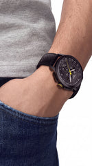 Tissot T-Race Vuelta Chronograph Men's Watch | Black Dial | Black Silicone Strap | 42mm
