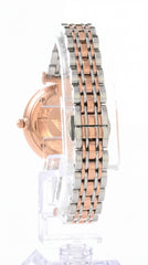 Emporio Armani Slim Women's Watch | Rose Gold Two-Tone Bracelet | Crystal Dial | 32mm