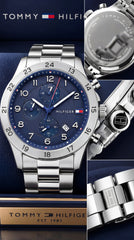 TOMMY HILFIGER AXEL BLUE DIAL CHRONOGRAPH MEN'S WATCH| TH1792007
