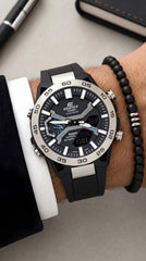 Casio Edifice Sospensione Digital Master Copy Watch for Men | Dual Time Analog Digital Carbon Edition
