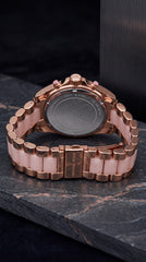 Michael Kors Bradshaw Rose Gold Chronograph Master Copy Watch For Women | 36mm
