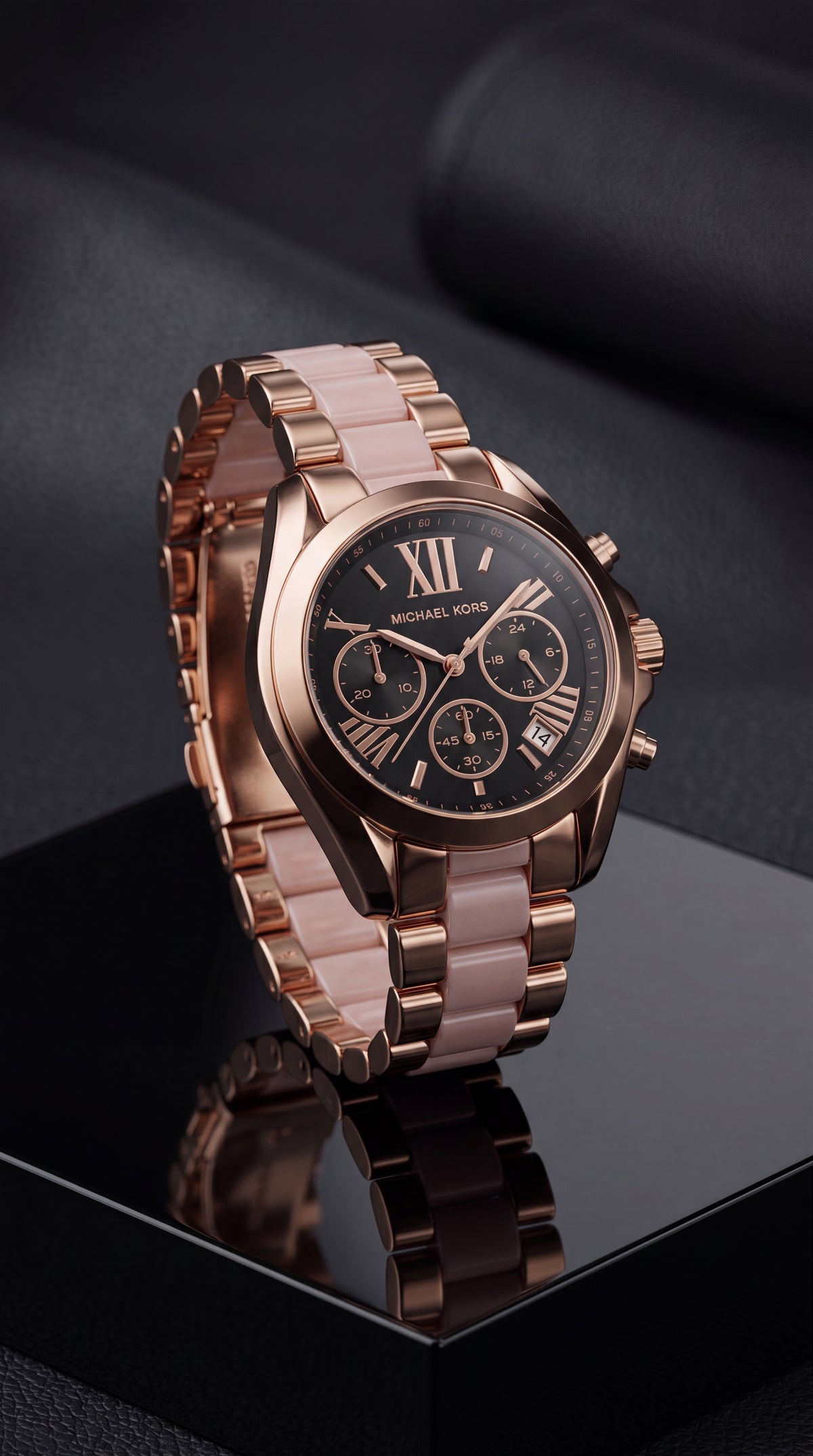 Michael Kors Bradshaw Rose Gold Chronograph Master Copy Watch For Women | 36mm