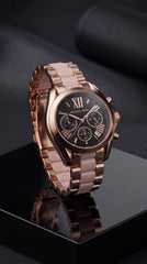 Michael Kors Bradshaw Rose Gold Chronograph Master Copy Watch For Women | 36mm