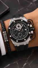 Audemars Piguet Royal Oak Offshore Survivor Black Master Copy Watch For Men | 43mm Limited Edition