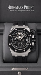 Audemars Piguet Royal Oak Offshore Survivor Black Master Copy Watch For Men | 43mm Limited Edition