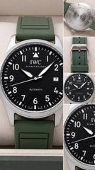 IWC Schaffhausen Big Pilot's Watch 41 Automatic | Black Dial Green Strap | 7AA Premium Collection