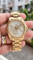 Michael Kors Bradshaw MK6555 Women's Watch | Champagne Gold Crystal Dial | 7AA Premium Collection