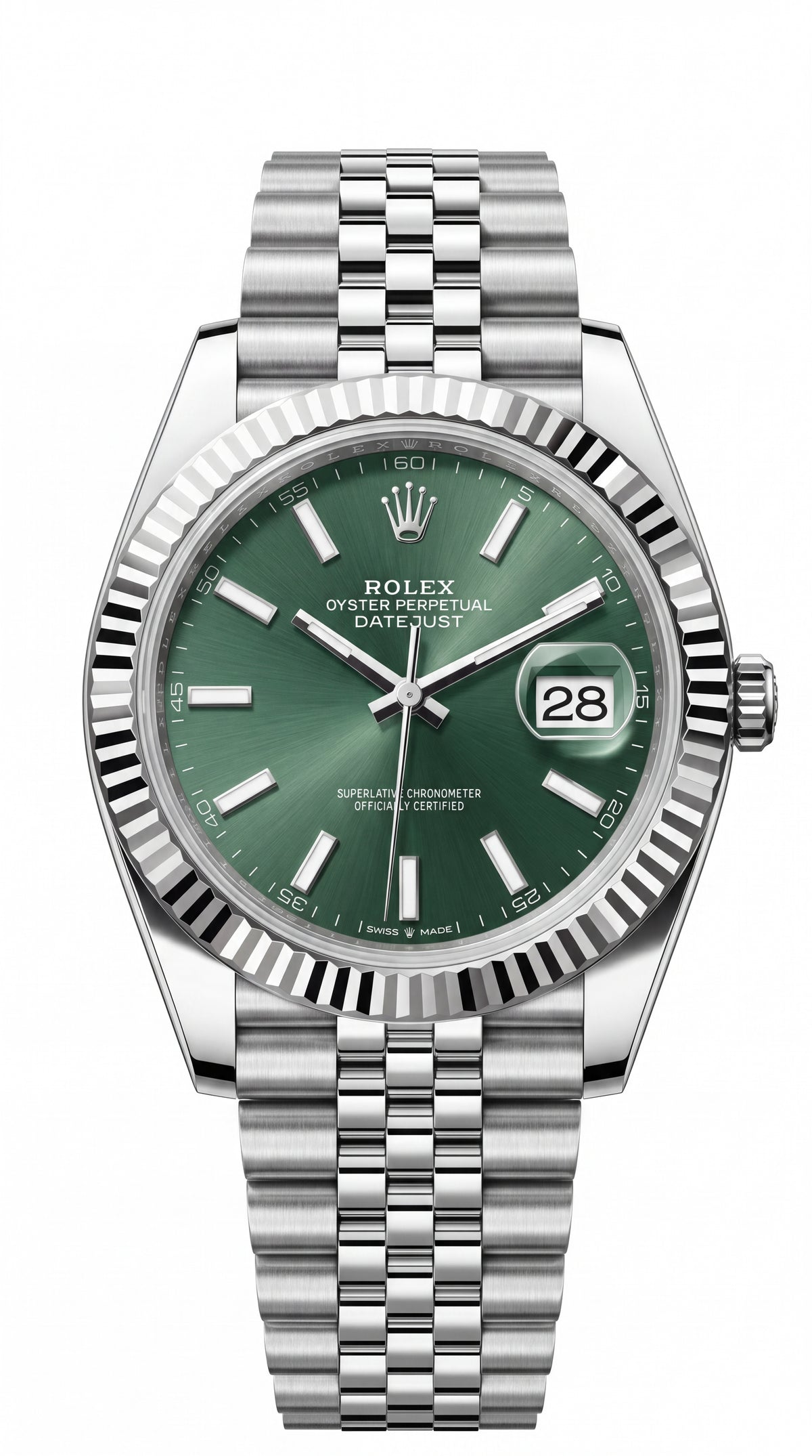 Rolex Datejust 41 Mint Green Dial Jubilee Bracelet Premium Automatic Watch For Men | 41mm