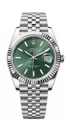 Rolex Datejust 41 Mint Green Dial Jubilee Bracelet Premium Automatic Watch For Men | 41mm