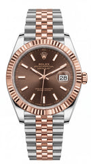Rolex Datejust 41 Chocolate Dial Rose Gold Jubilee Premium Automatic Watch For Men | 41mm