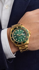 Rolex Submariner Green Dial Premium Automatic Watch For Men | 41mm