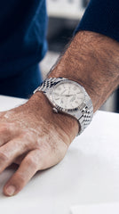 Rolex Land-Dweller White Dial Jubilee Premium Automatic Watch For Men | 40mm